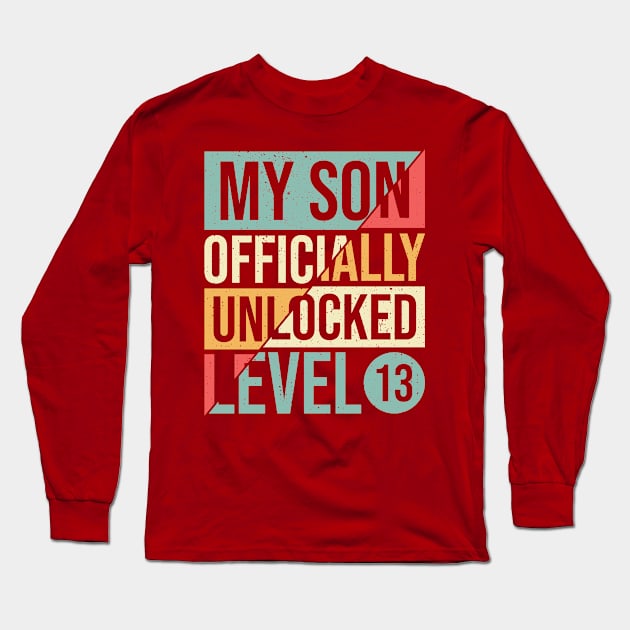 Father 13th Birthday Teenager Dad Long Sleeve T-Shirt by Toeffishirts